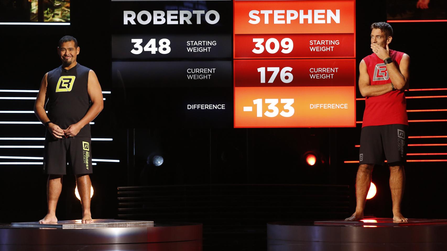 Uno de los concursantes junto al monitor.