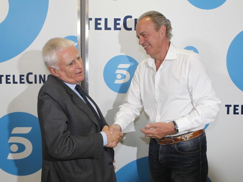 Bertín Osborne junto a Paolo Vasile