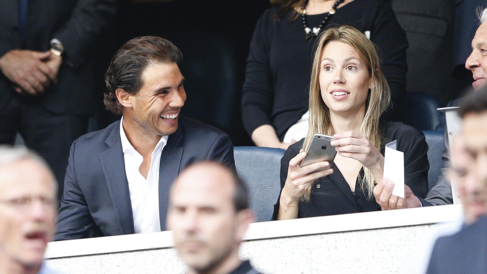 Rafa Nadal y su hermana tampoco han querido perderse el partido