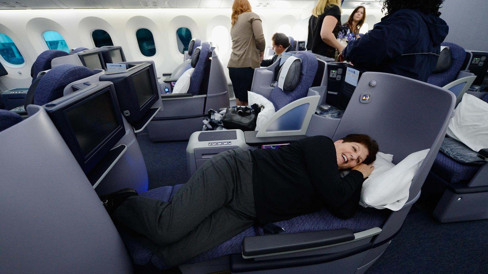 La clase 'business' de un avión.