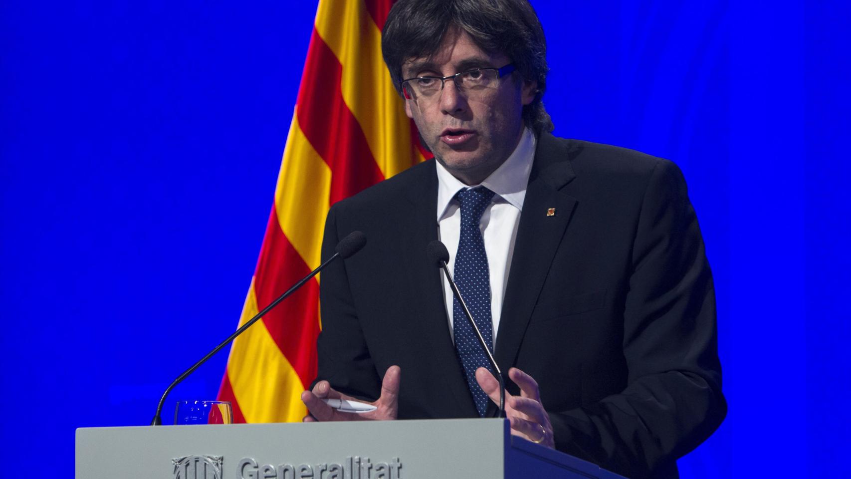 El presidente de la Generalitat, Carles Puigdemont
