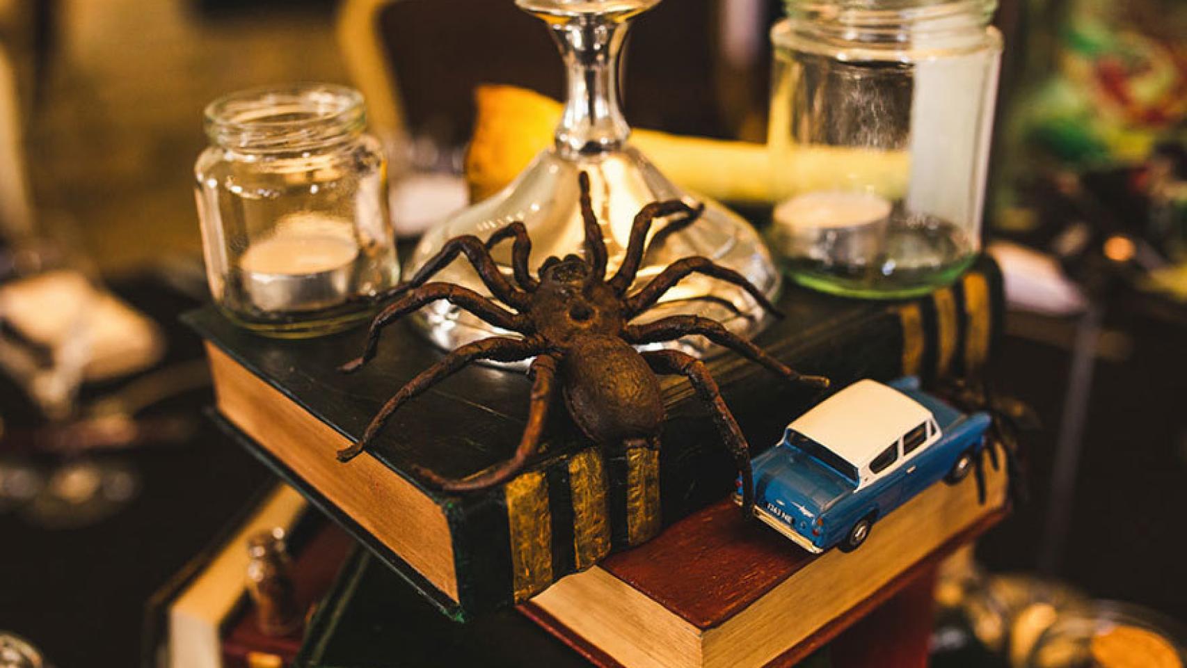 La decoración de las mesas era fiel a los símbolos de las películas.