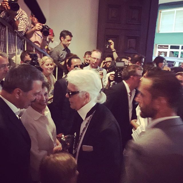 Imagen de la fiesta de Chanel en la que estuvieron invitados como Karl Lagerfeld