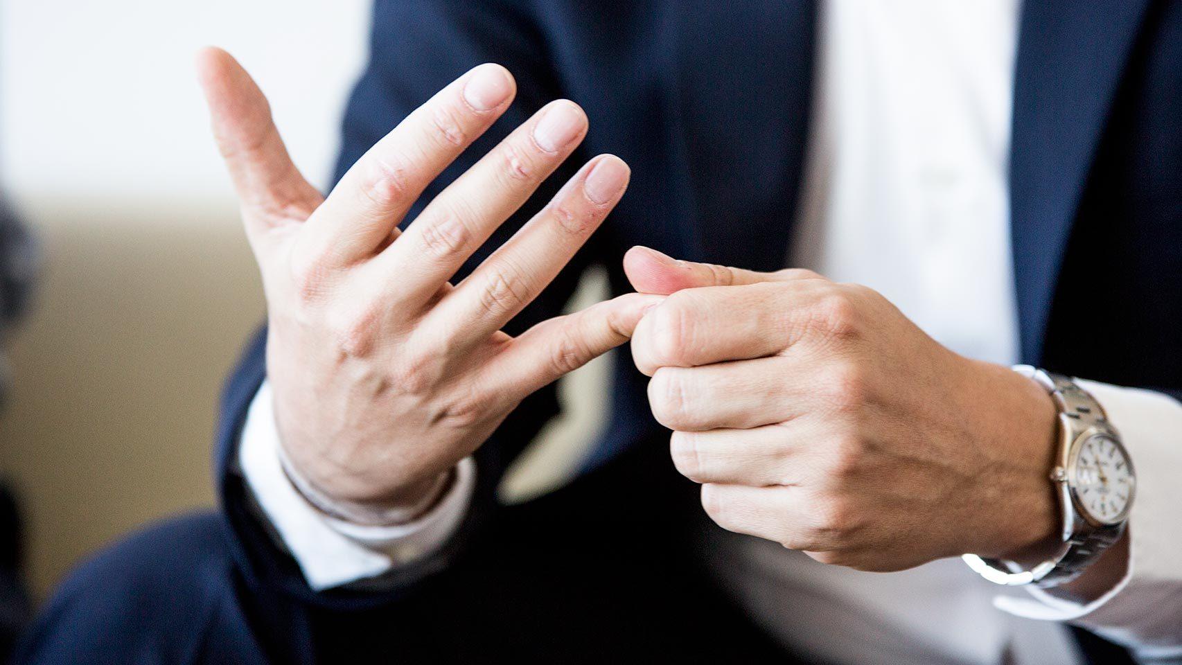 Albert Rivera, durante la entrevista.
