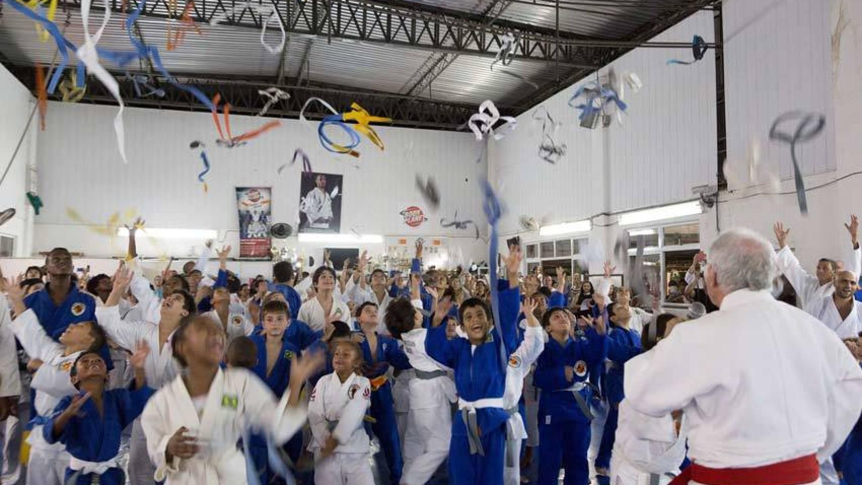 Cambio de cinturones en Ciudad de Dios.