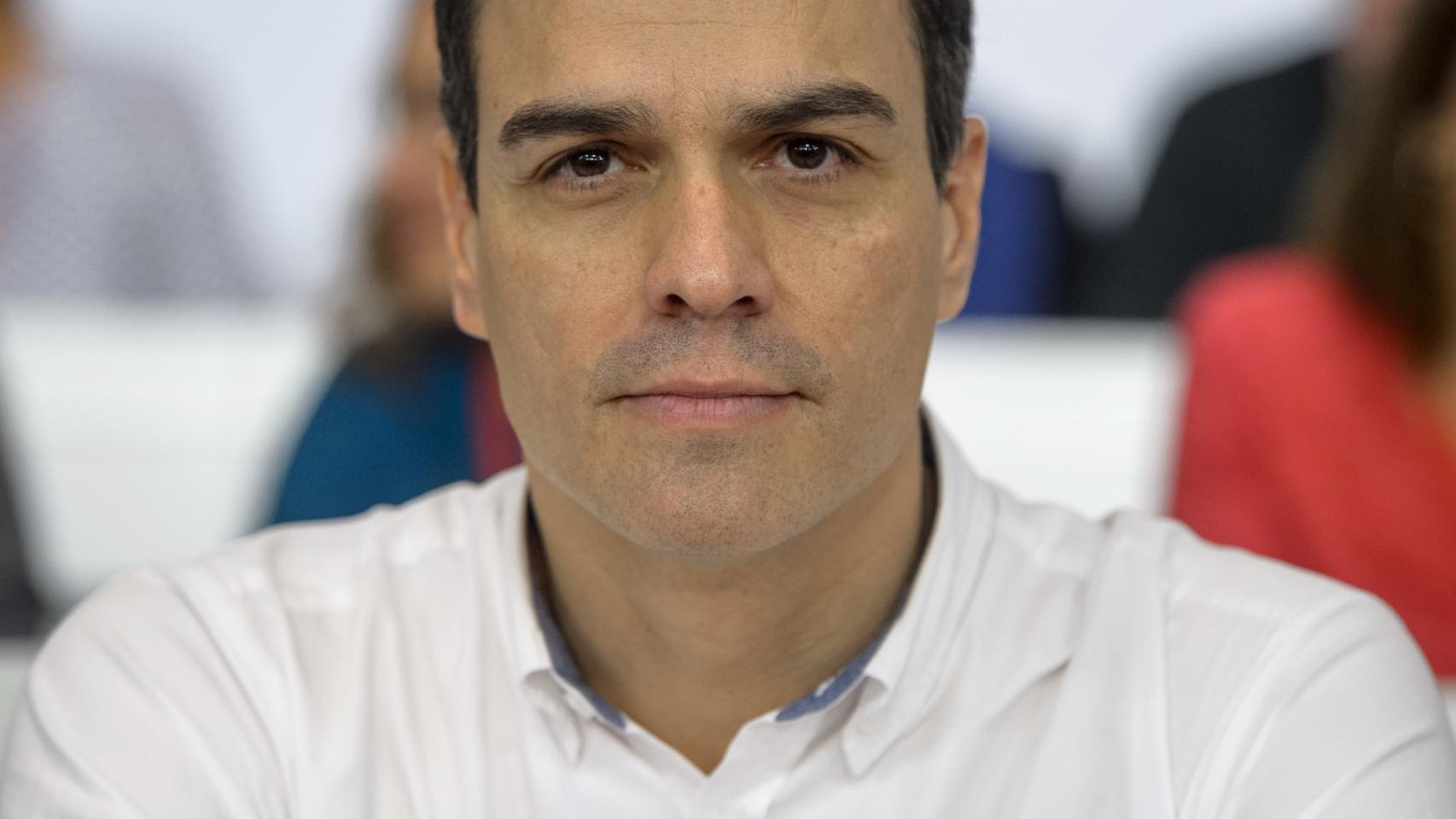 Pedro Sánchez, en una reunión del Comité Federal socialista en Ferraz.