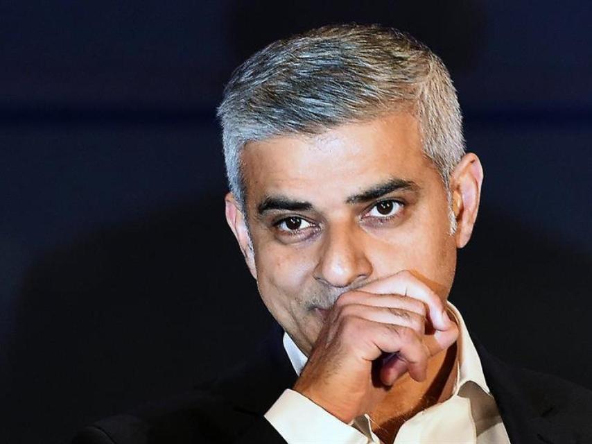 El laborista Sadiq Khan, tras saber que es el nuevo alcalde de Londres.