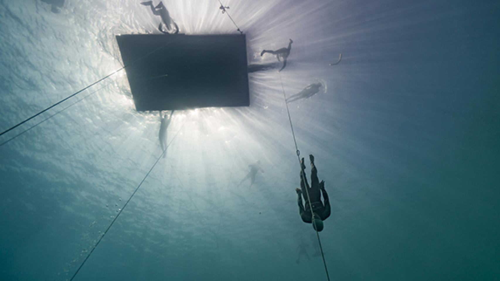 William Trubridge, récordman mundial de buceo libre.