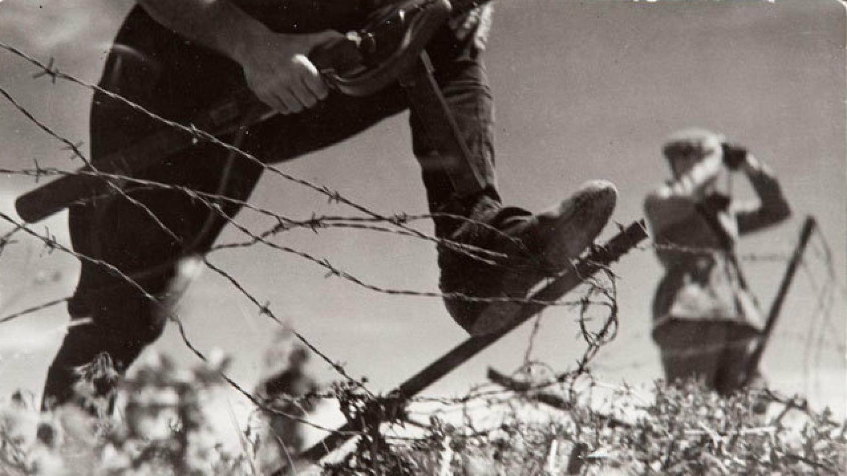 Una imagen de la batalla de Brunete, en el archivo de la BNE.