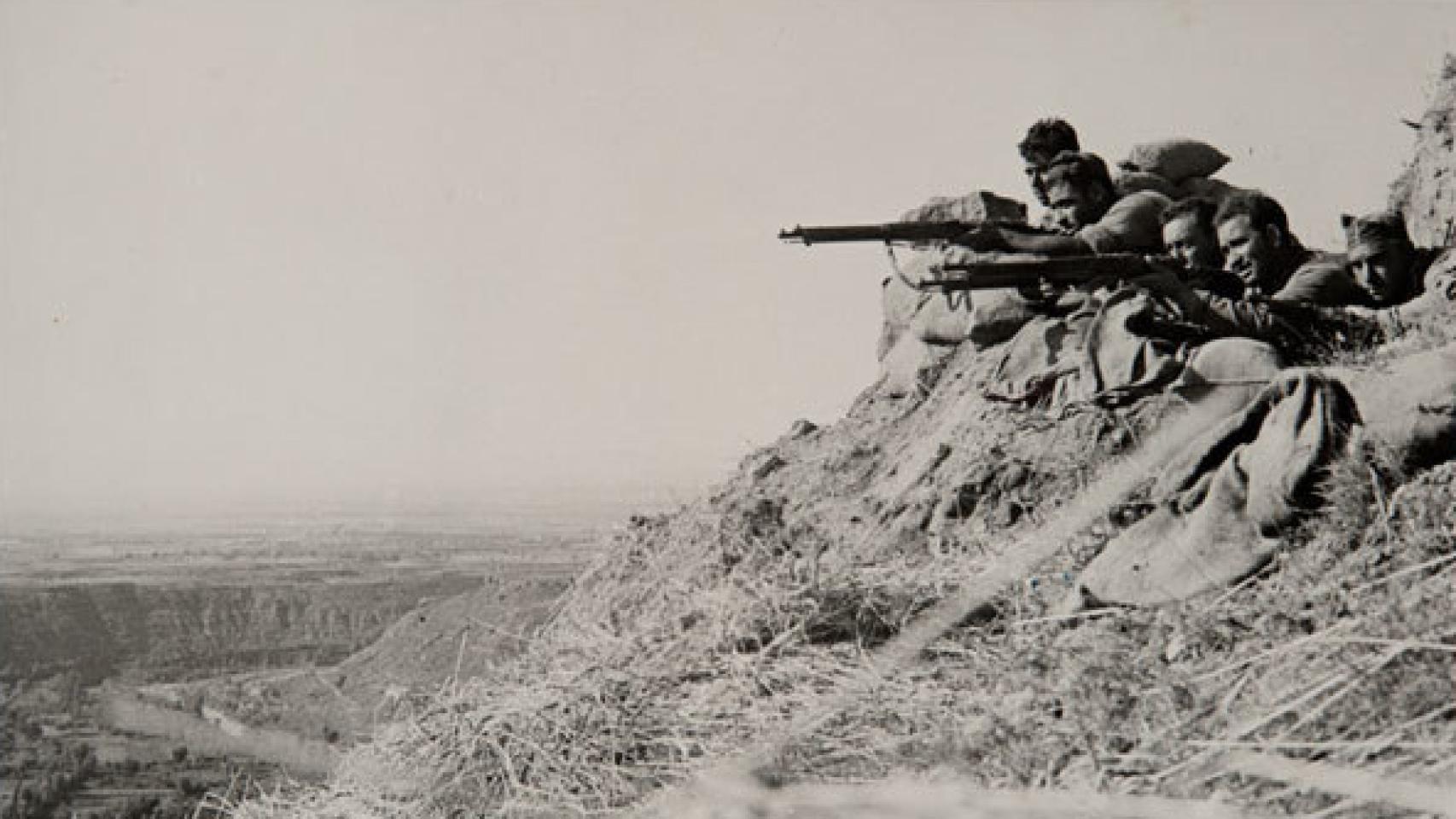 Una escena del frente, conservada en el archivo fotográfico de la BNE.