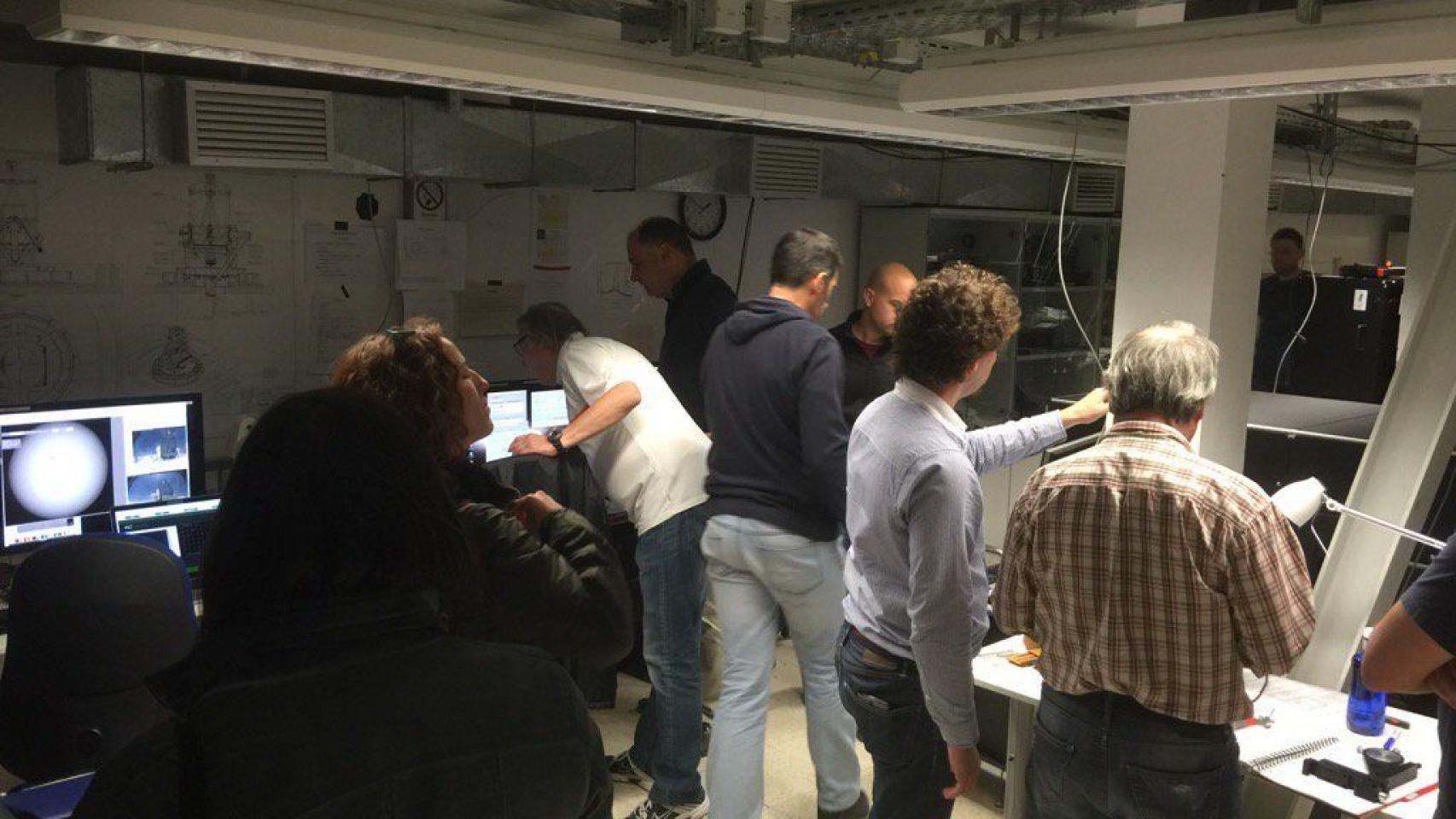 Imagen del equipo alemán del Telescopio GREGOR.