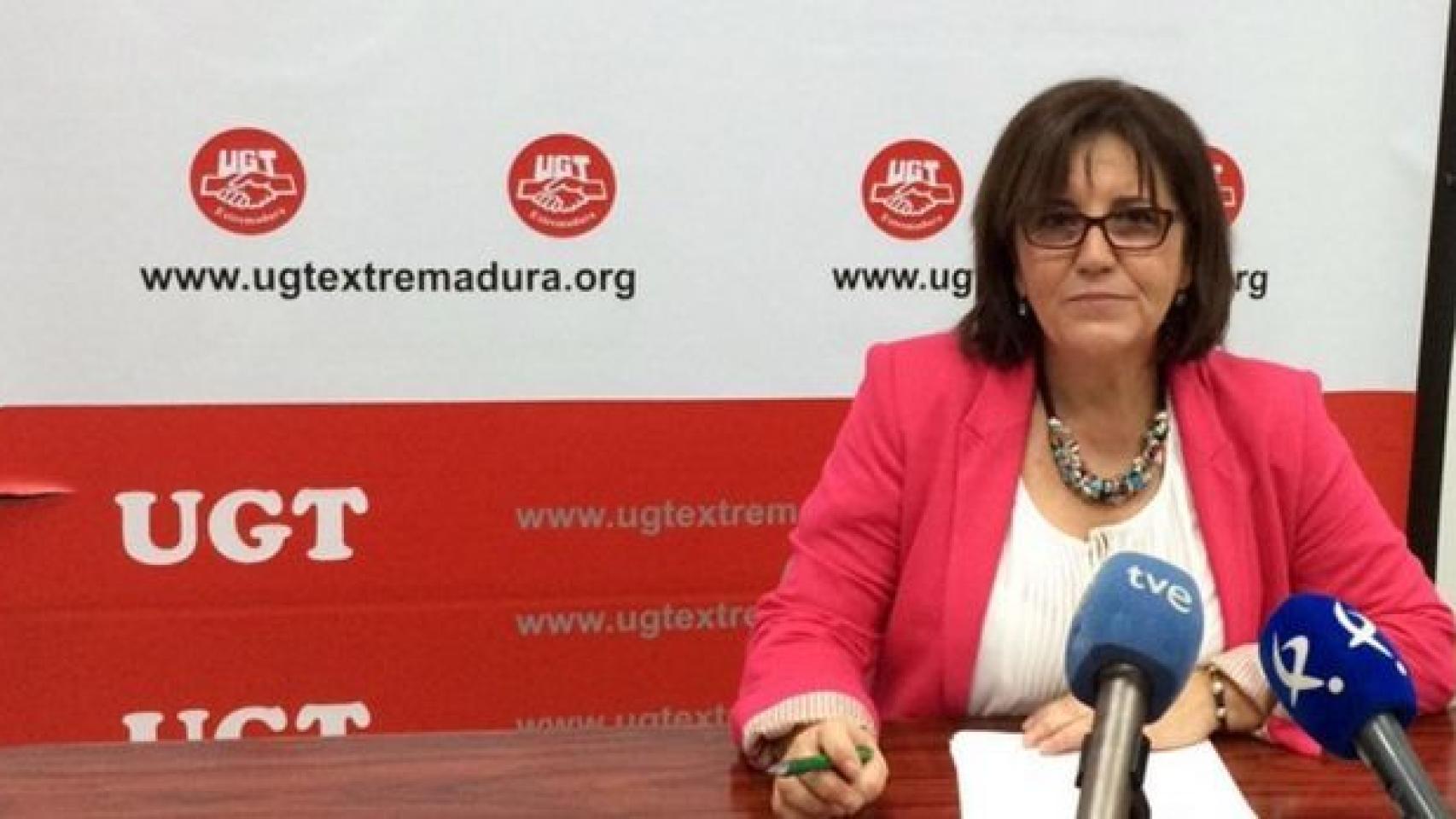 Patrocinio Sánchez, secretaria de Acción Sindical de UGT Extremadura