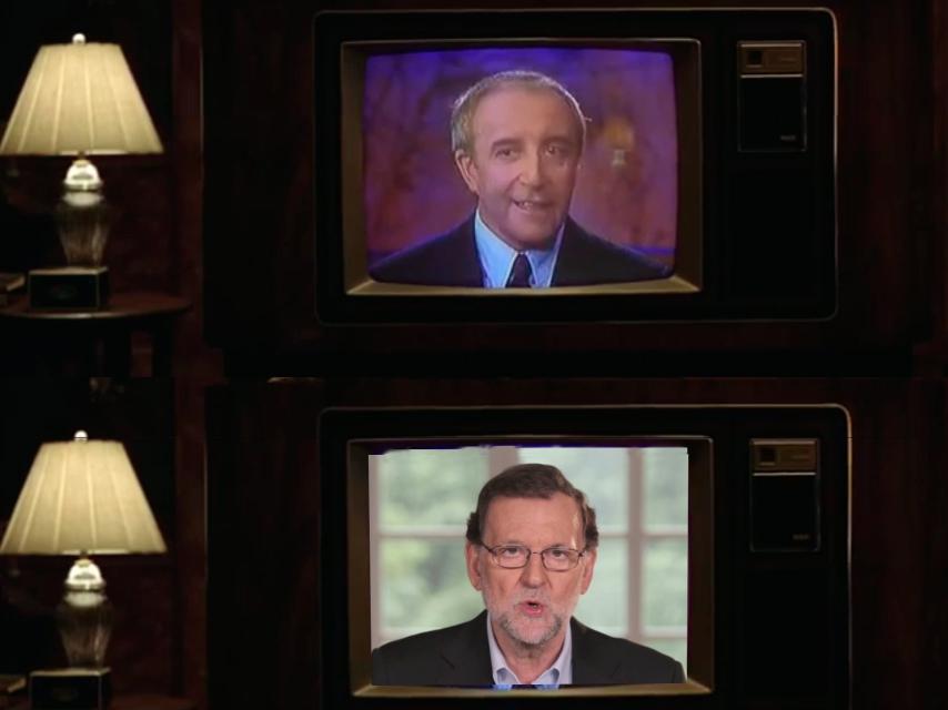 Mr. Chance, protagonista de la película y Mariano Rajoy.