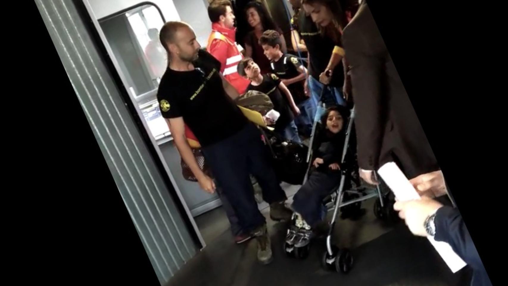 Momento en el que Osman y su familia llegan a Madrid.