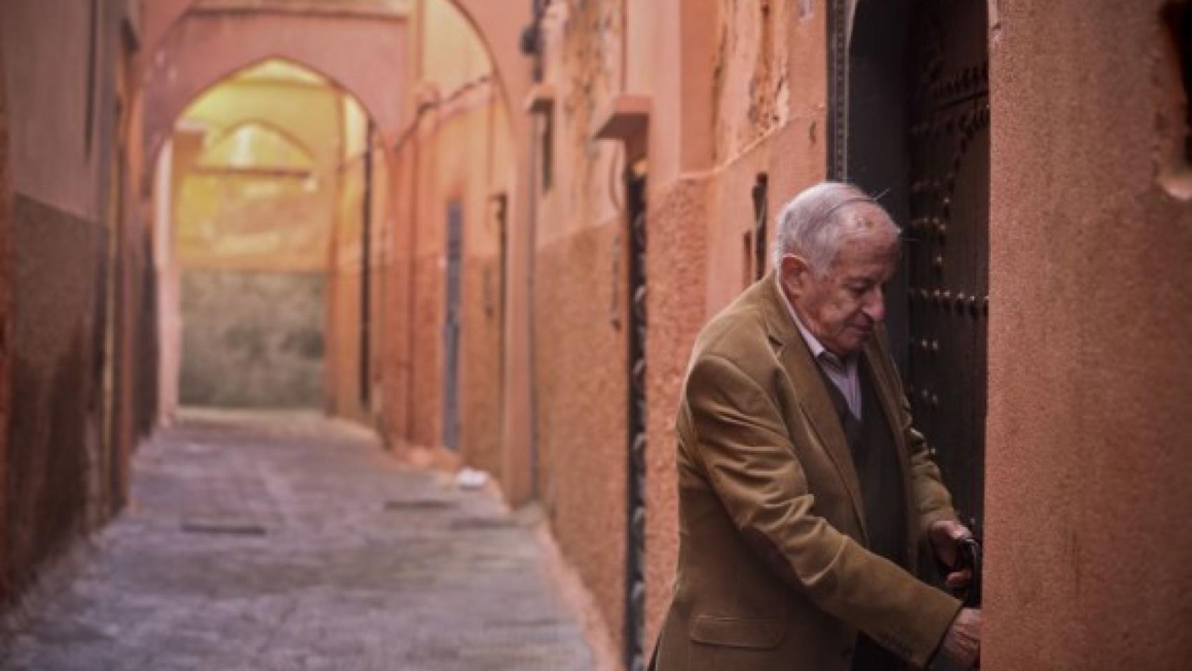 Juan Goytisolo en su casa de Marruecos