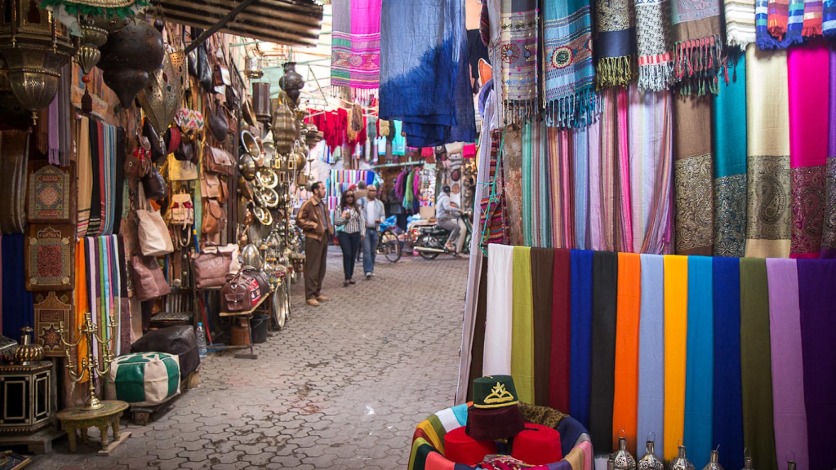 Una de las calles del tradicional zoco