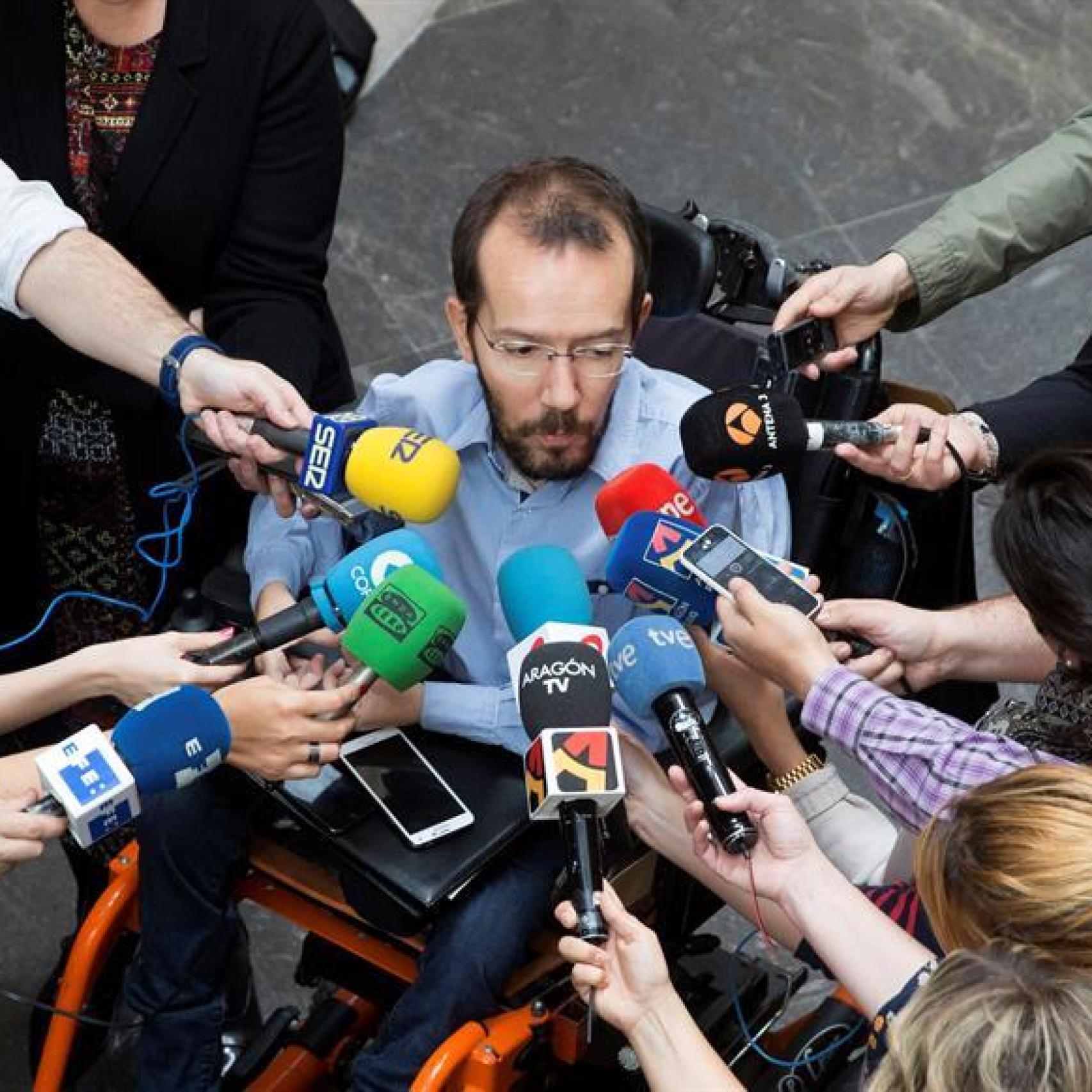 Echenique, en el momento en el que asegurado Rodríguez iría por Zaragoza.