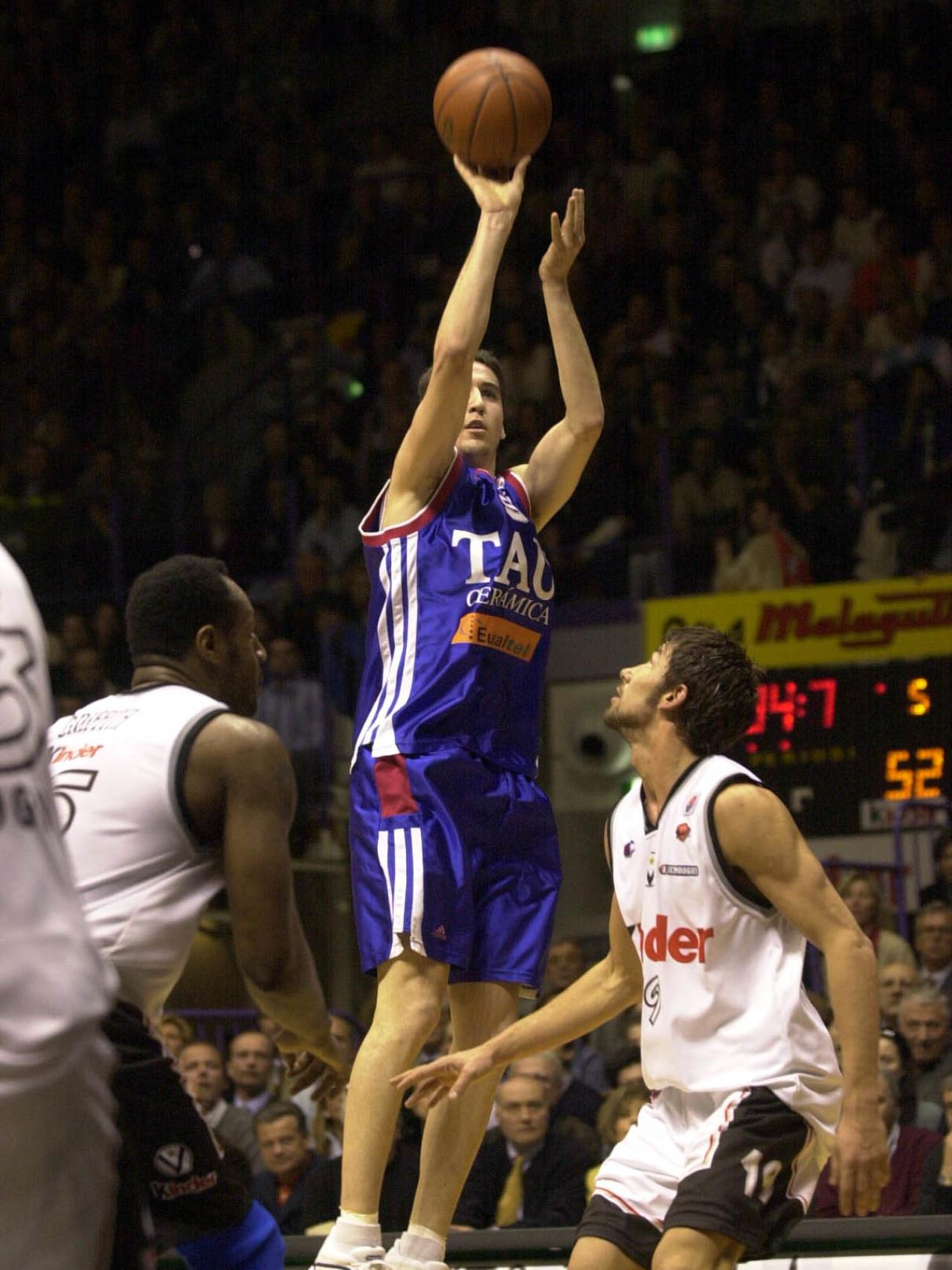 Sergi Vidal durante la final de la Euroliga de 2001.