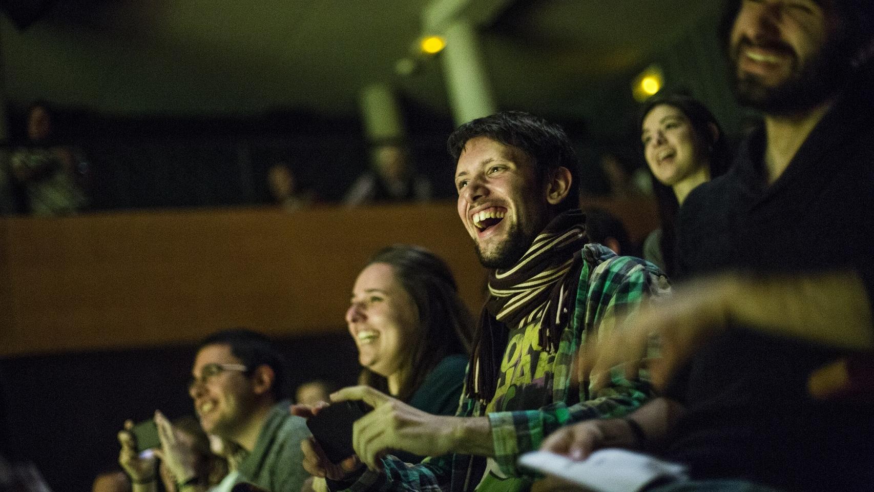 El público asistente a las semifinales de Famelab 2016.