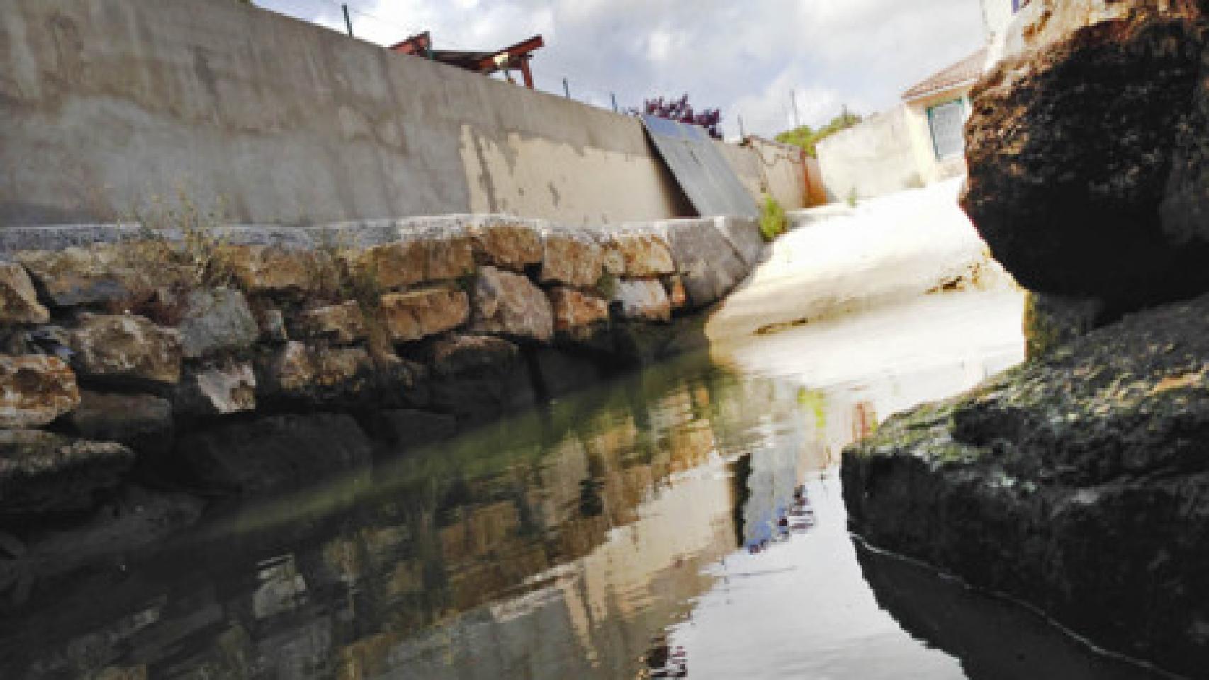 Uno de los narcoembarcaderos con salida al río Guadarranque