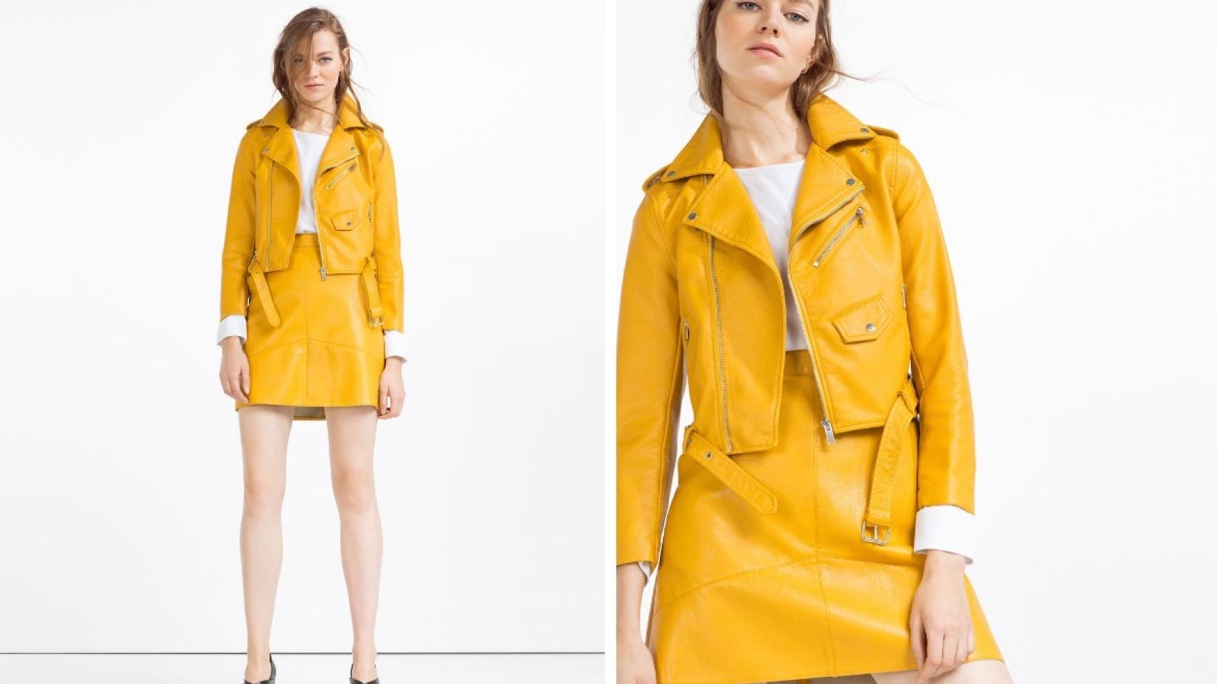 La famosa biker amarilla de Zara