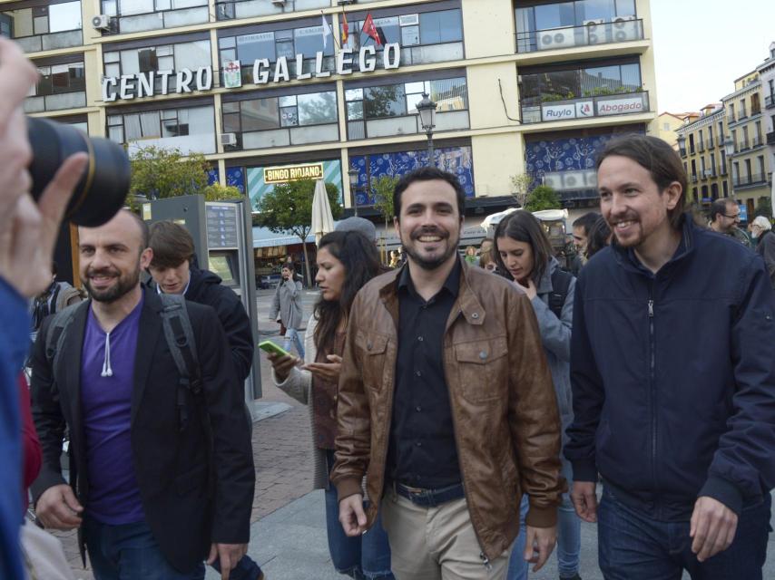 Uno de los últimos encuentros entre ambos líderes políticos en la Puerta del Sol