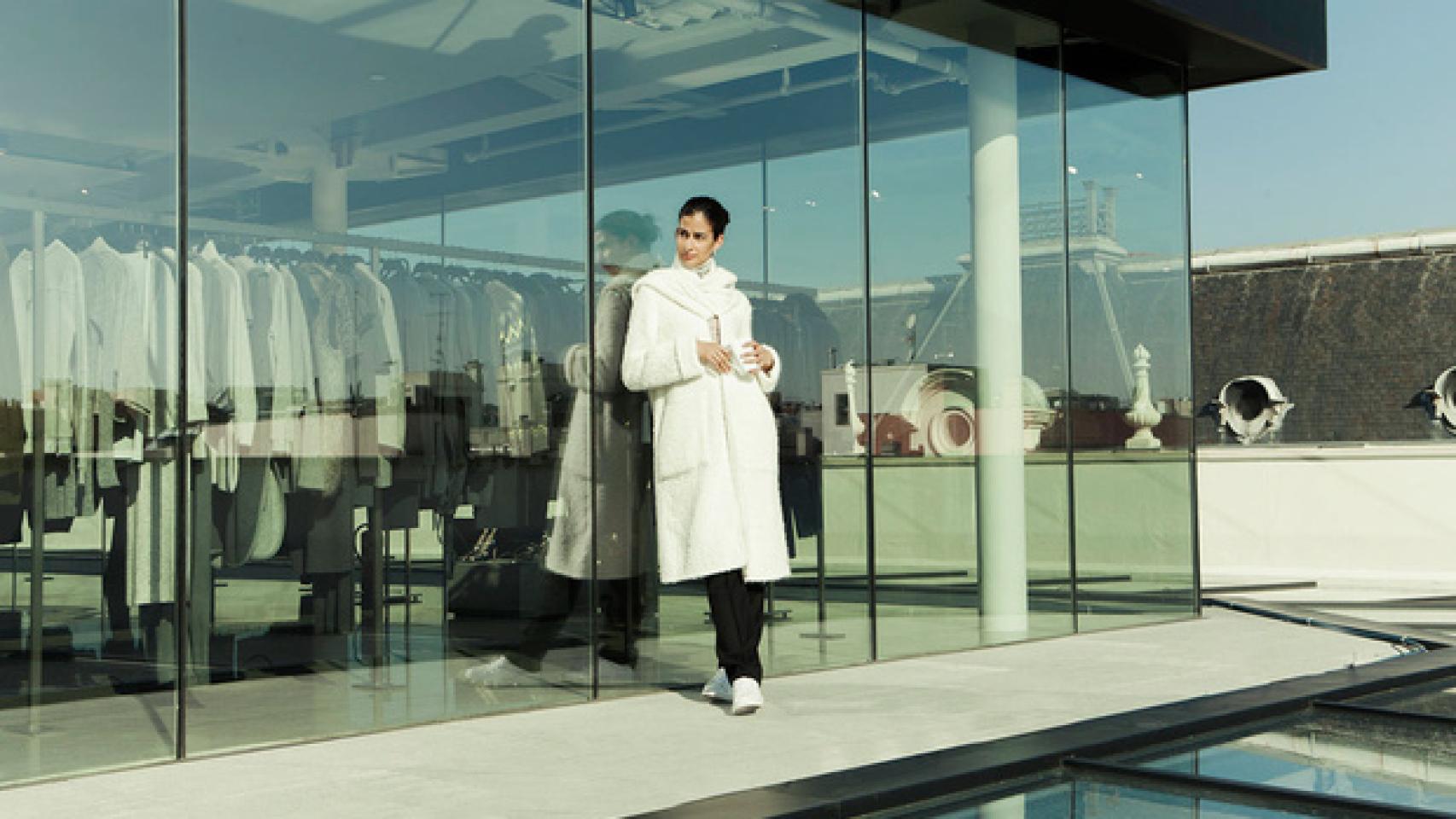 Mercedes Domecq en el showroom de Zara en la calle Serrano