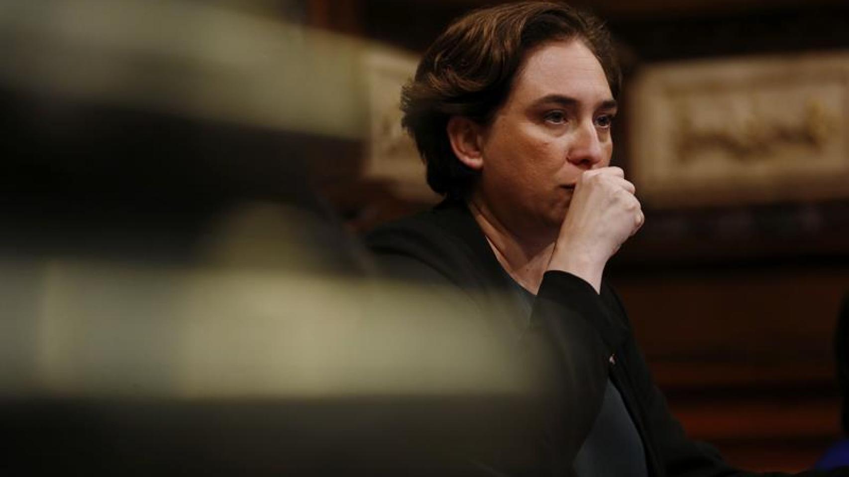 Ada Colau, durante un pleno del Ayuntamiento la pasada semana