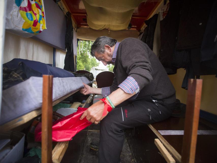 Interior de la carreta. Foto: Fernando Ruso.