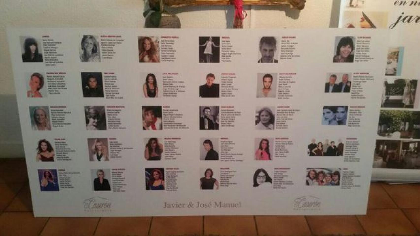 Lista invitados boda Javier Maroto