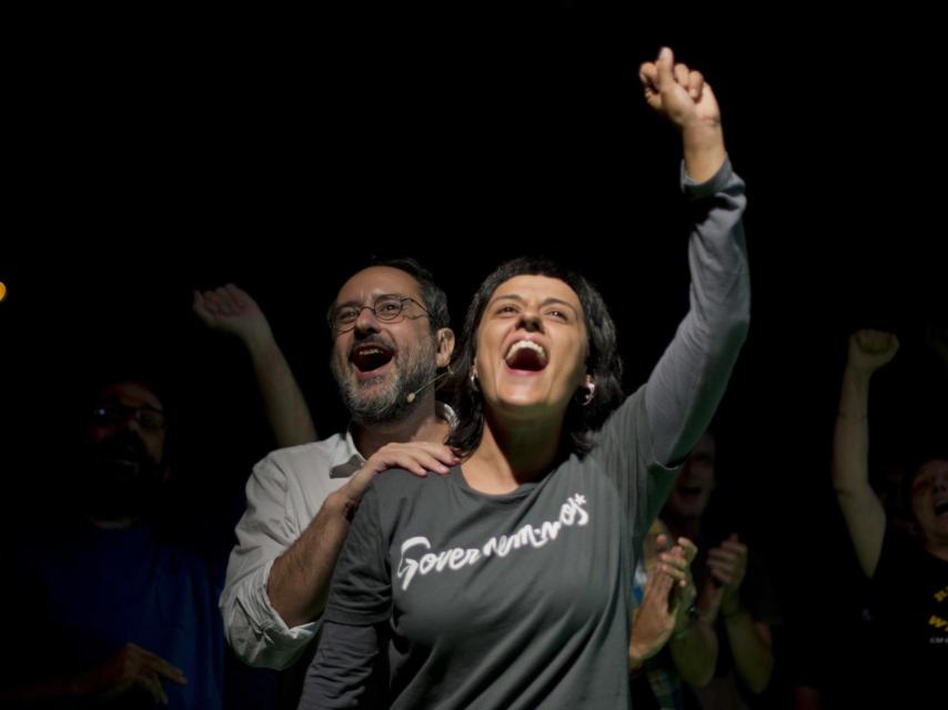 Anna Gabriel junto a Antonio Baños.