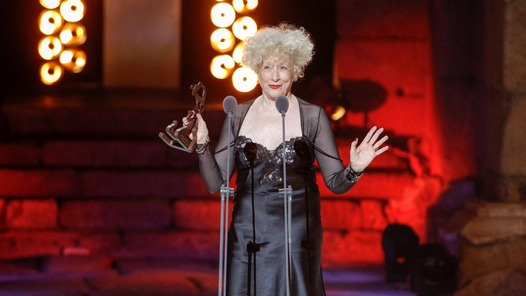 Magüi Mira recogiendo el Premio Ceres 2014