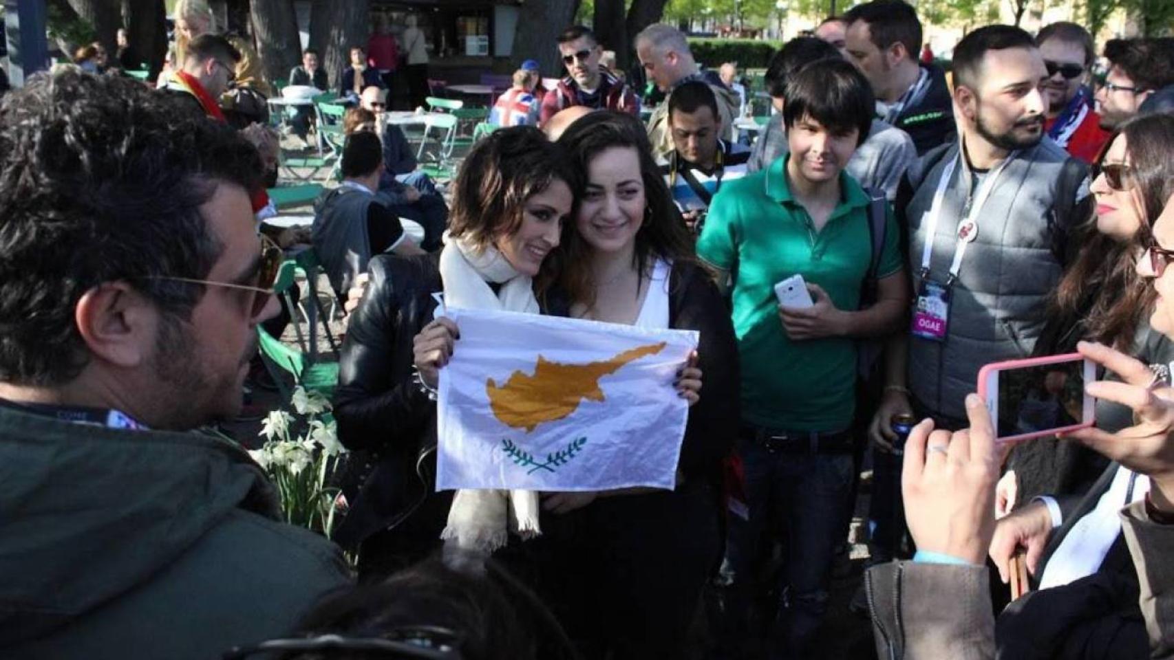 Barei con eurofans en Estocolmo