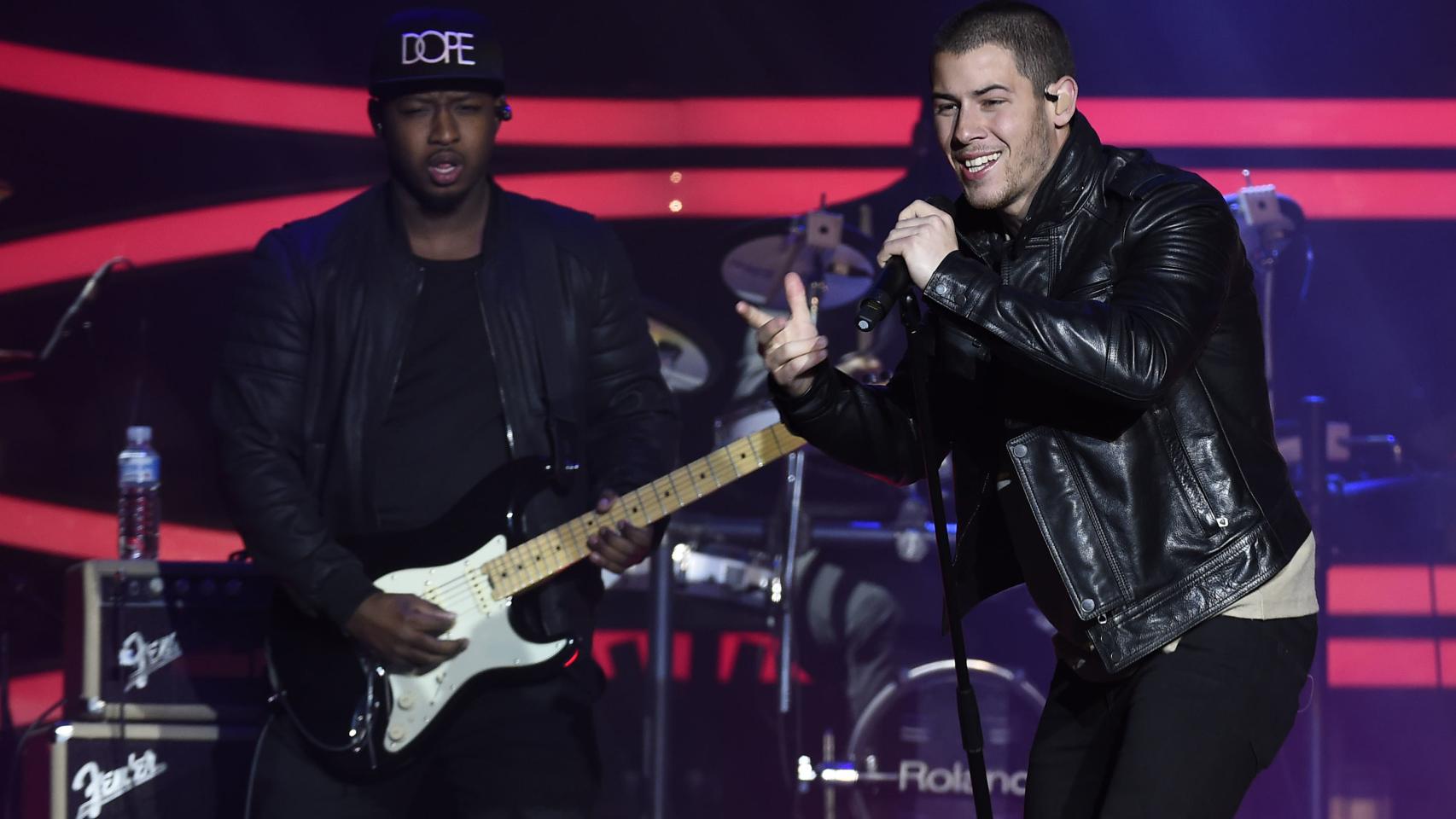 Nick Jonas durante el concierto este sábado en Madrid