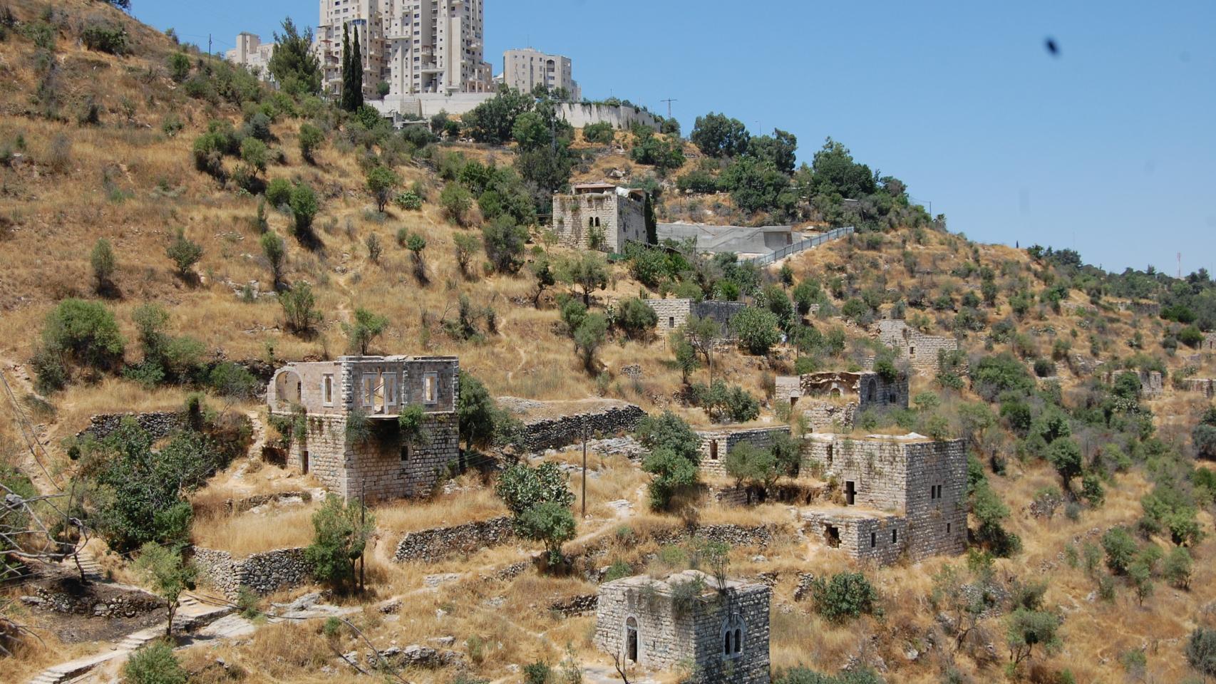 Vista de las ruinas de la ciudad