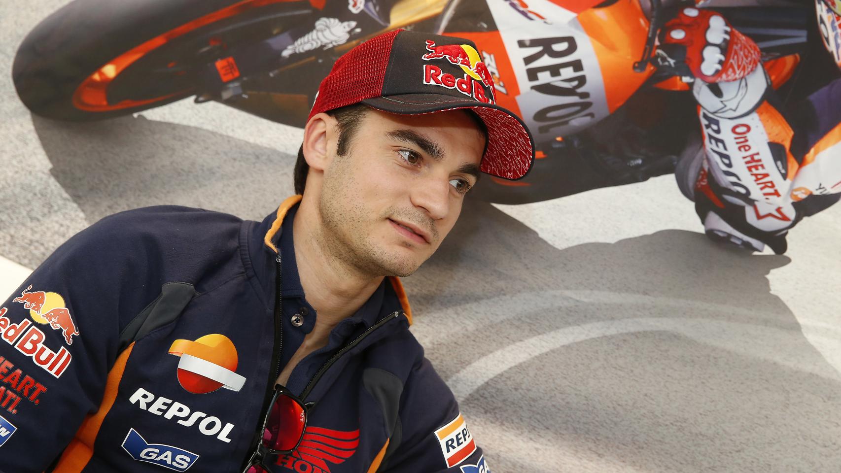 Dani Pedrosa, en el hospitality de HRC, durante el pasado GP de Francia.