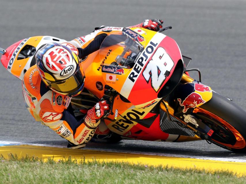Dani Pedrosa durante el Gran Premio de Francia.