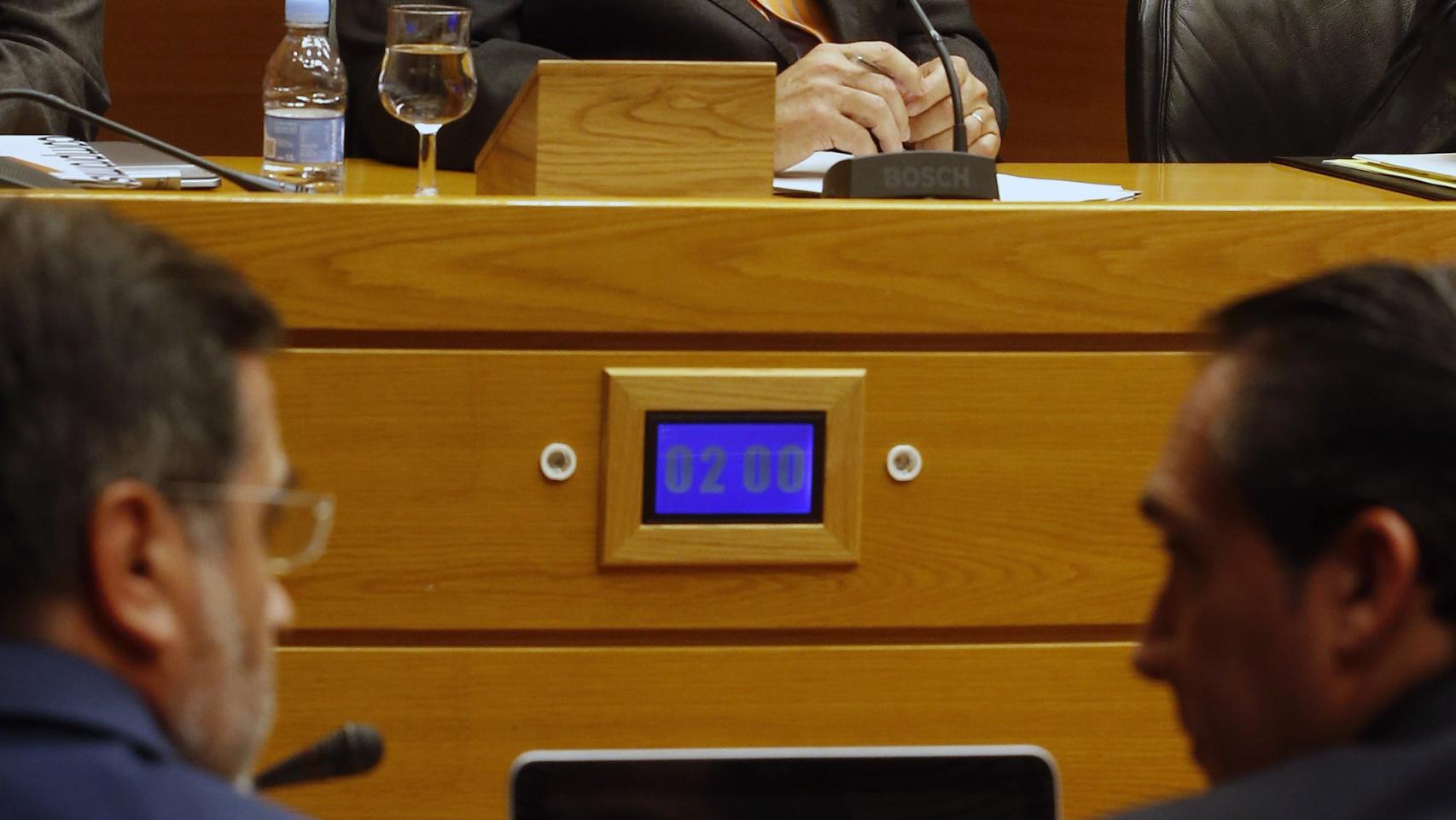 Juan Cotino durante la comisión de investigación de Les Corts
