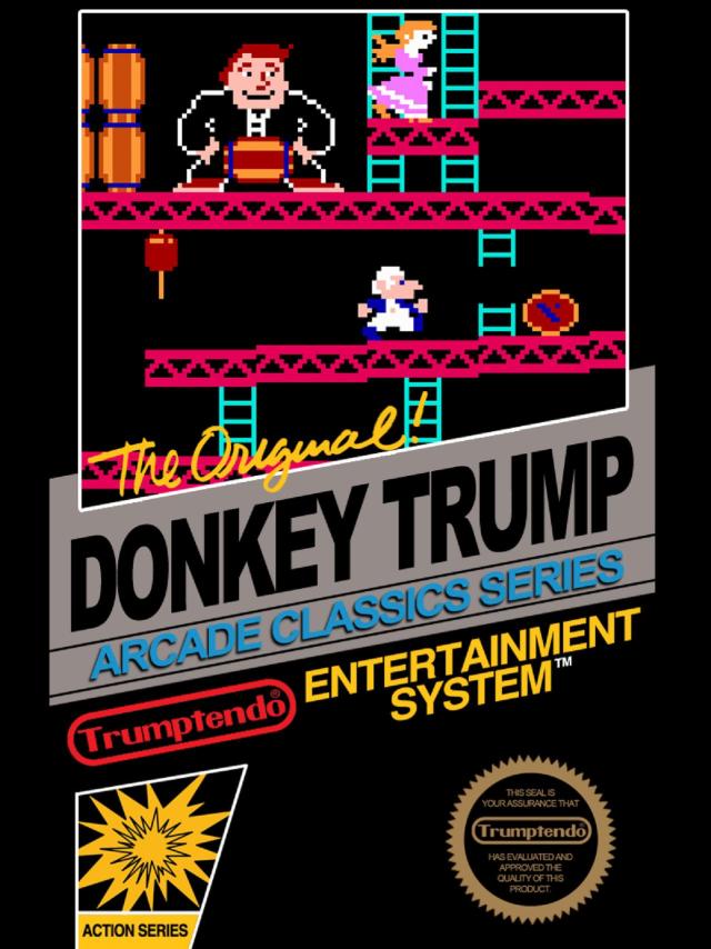 Donkey Trump BOX, por el artista neoyorquino Jeff Hong.