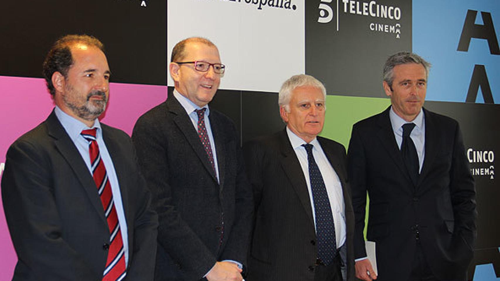 El equipo de Telecinco Cinema presenta sus nuevos filmes.