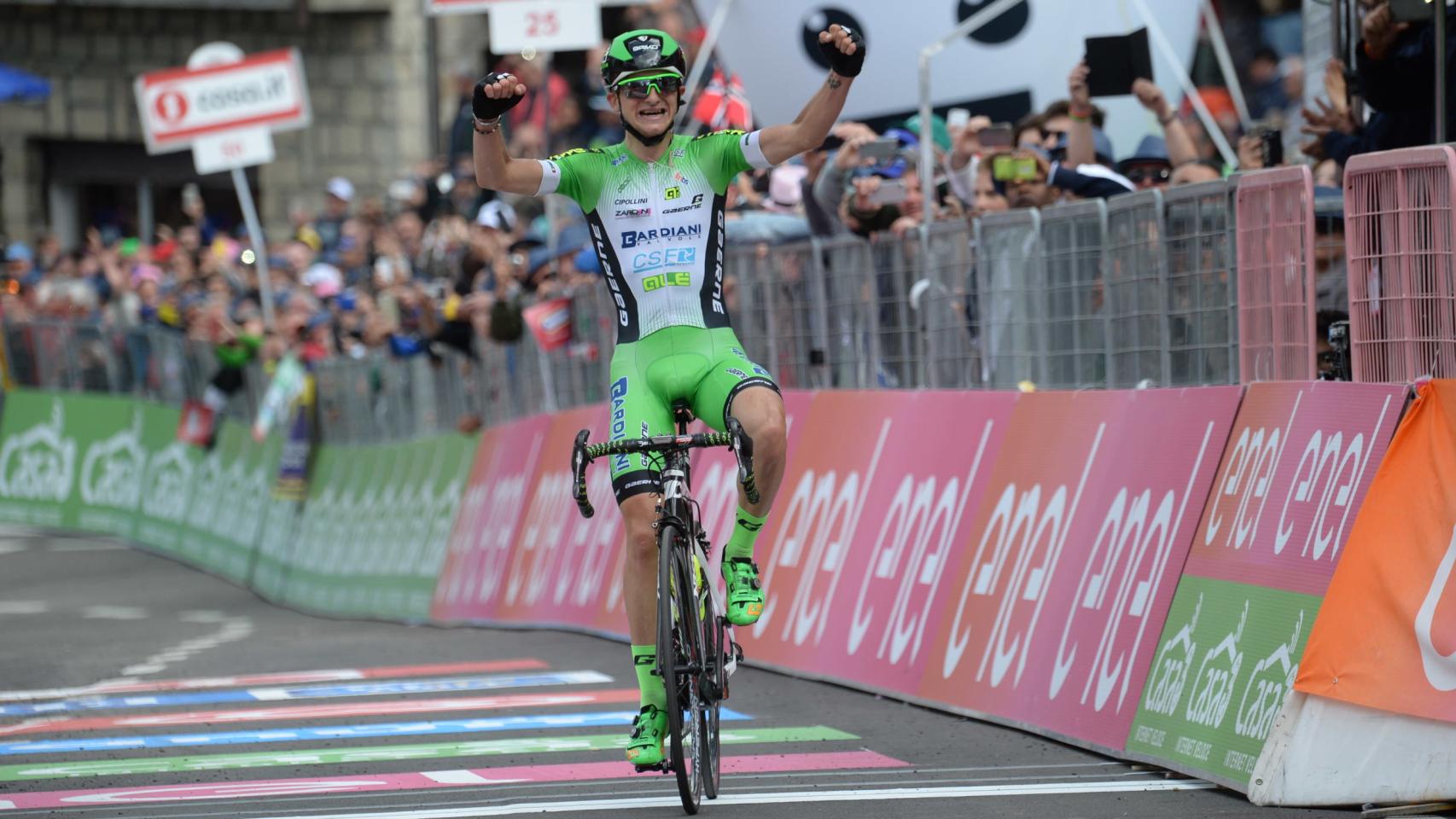 Ciccone, ganador de la etapa de este martes en el Giro.