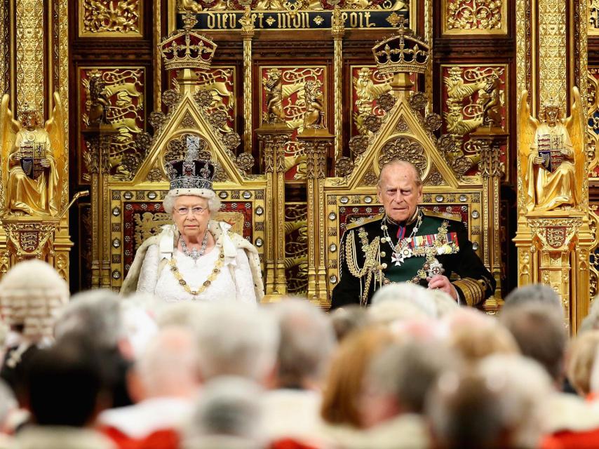 La reina Isabel II y su marido Felipe de Edimburgo