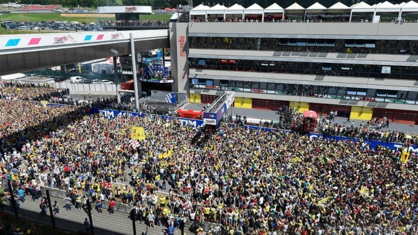 Aficionados de Rossi en Mugello