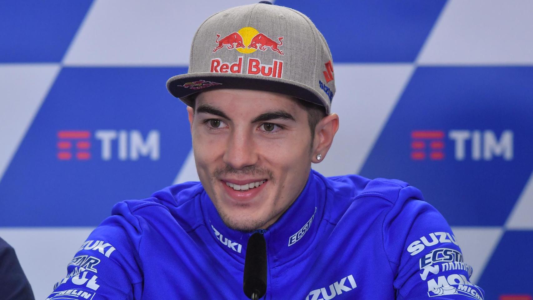 Maverick Viñales, en la conferencia de prensa del GP de Italia, en Mugello