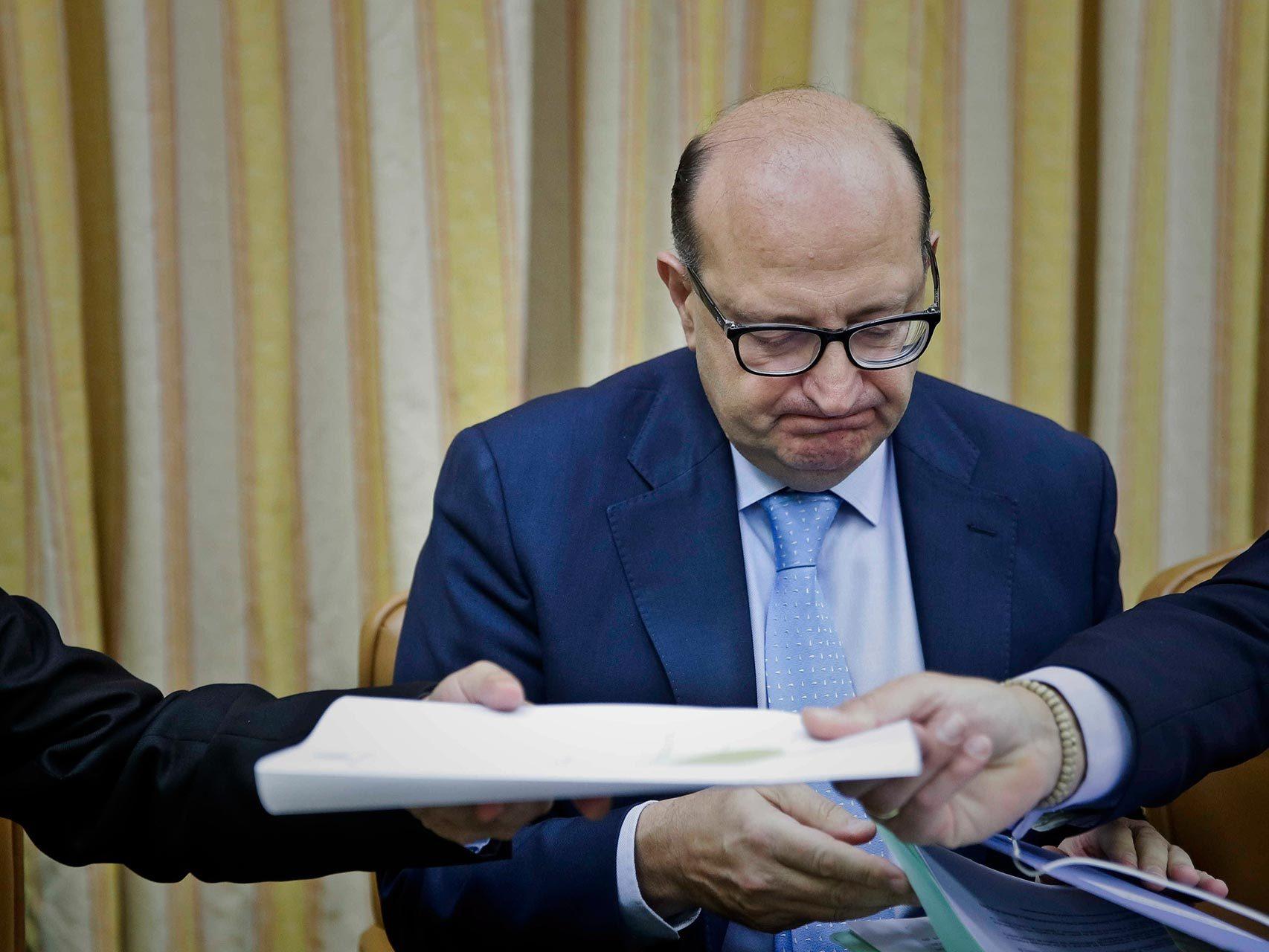 El presidente del Tribunal de Cuentas, Ramón Álvarez de Miranda, en el Congreso