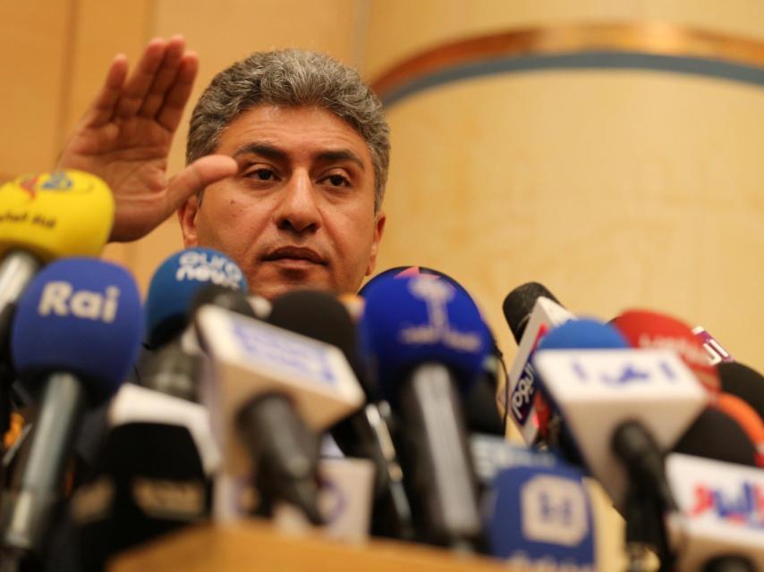 El ministro de la Aviación Civil egipcio, Sharif Fathy.