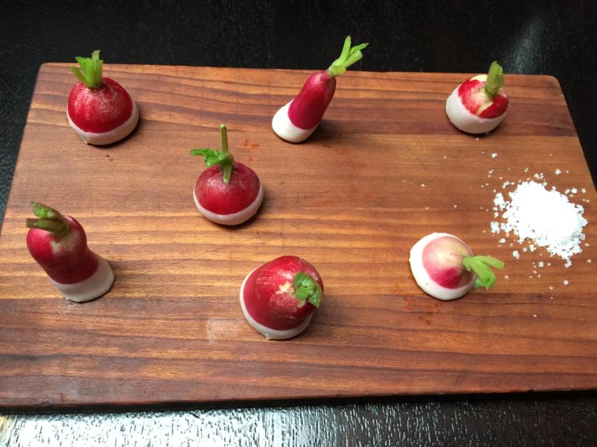 Los rábanos con mantequilla