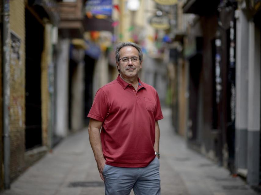 Guarido, en una de las calles cercanas al Ayuntamiento de Zamora.