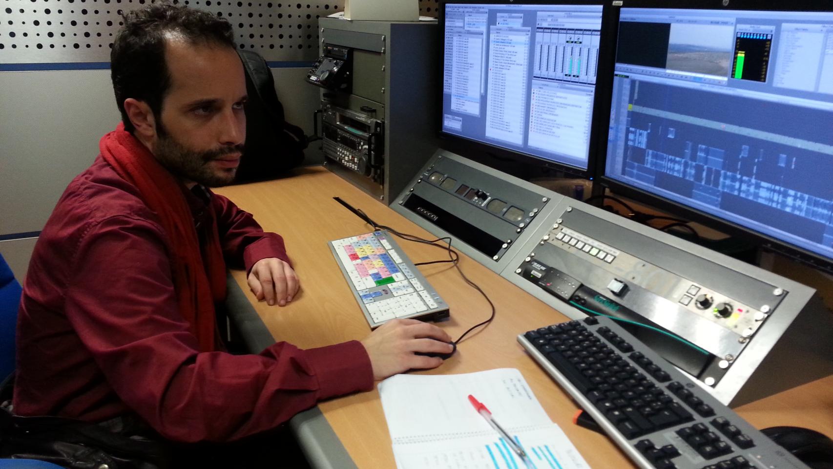 Jorge en su puesto de trabajo.