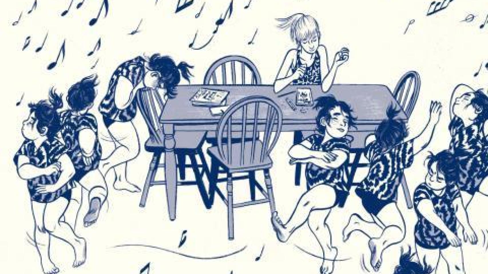 Viñeta de la novela gráfica censurada.